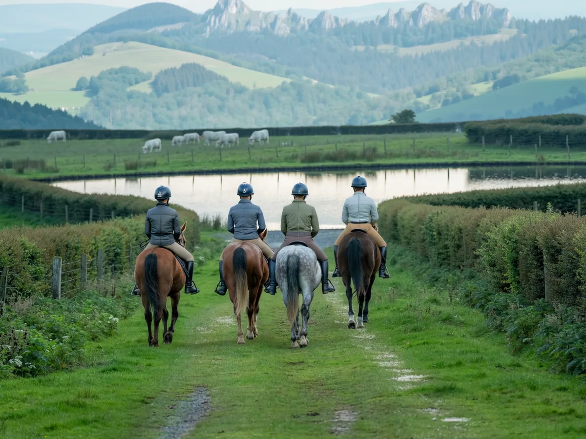 Balade à cheval dans le Rhône, autour de Brussieu