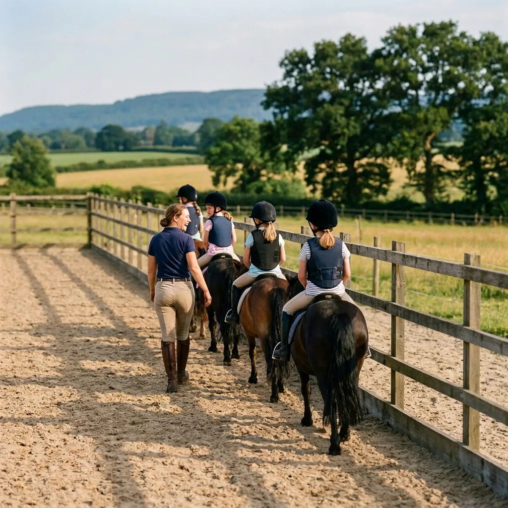 Cours de poney à Brussieu, Rhône